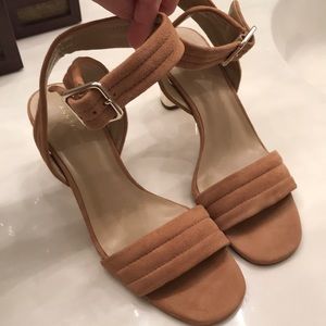 Ann Taylor suede sandal heels